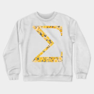 Sigma Sorority Sunflower Sticker Crewneck Sweatshirt